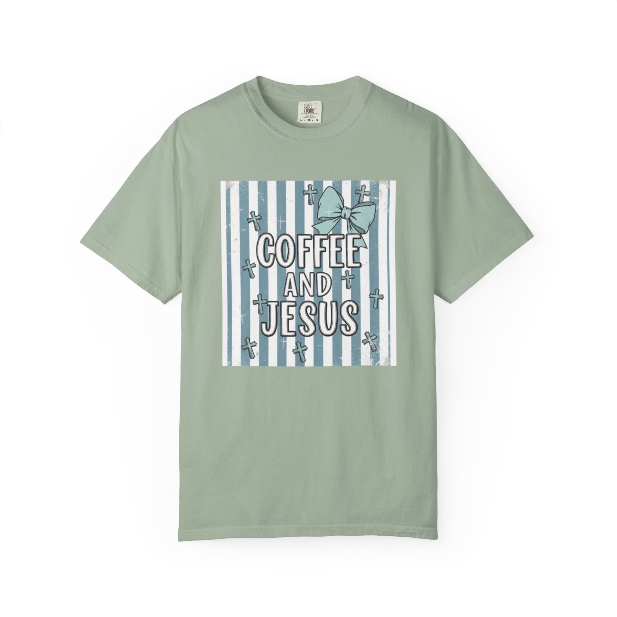 Coffee & Jesus Graphic T-Shirt — Faith-Inspired Coffee Tee