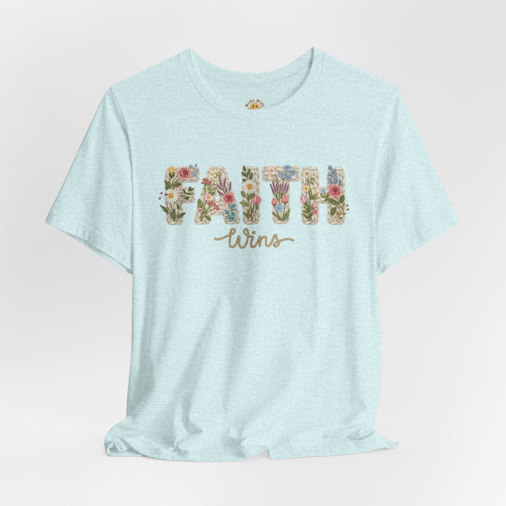 Faith Wins Floral Tee