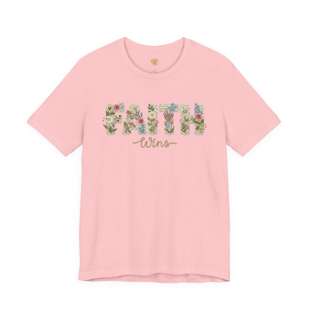 Faith Wins Floral Tee