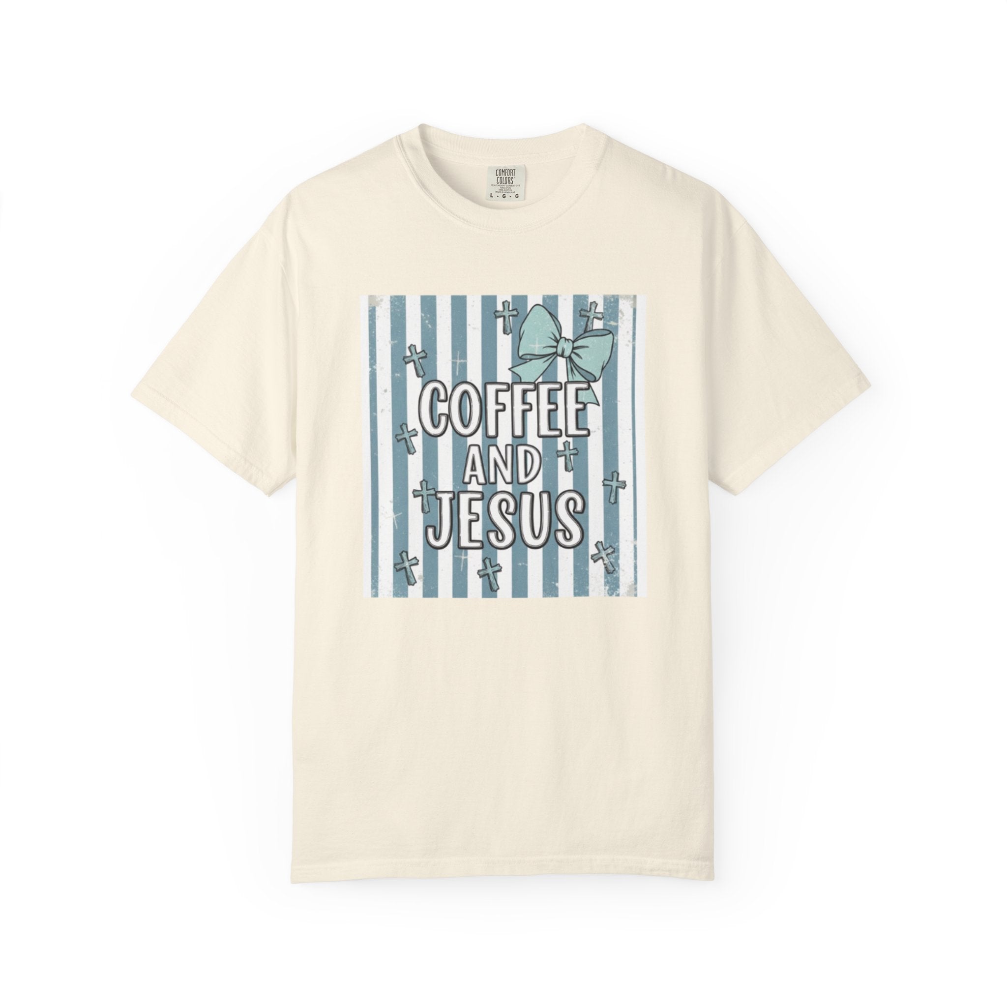 Coffee & Jesus Graphic T-Shirt — Faith-Inspired Coffee Tee