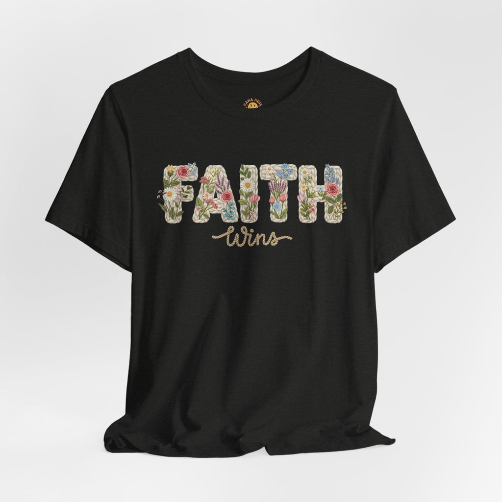 Faith Wins Floral Tee