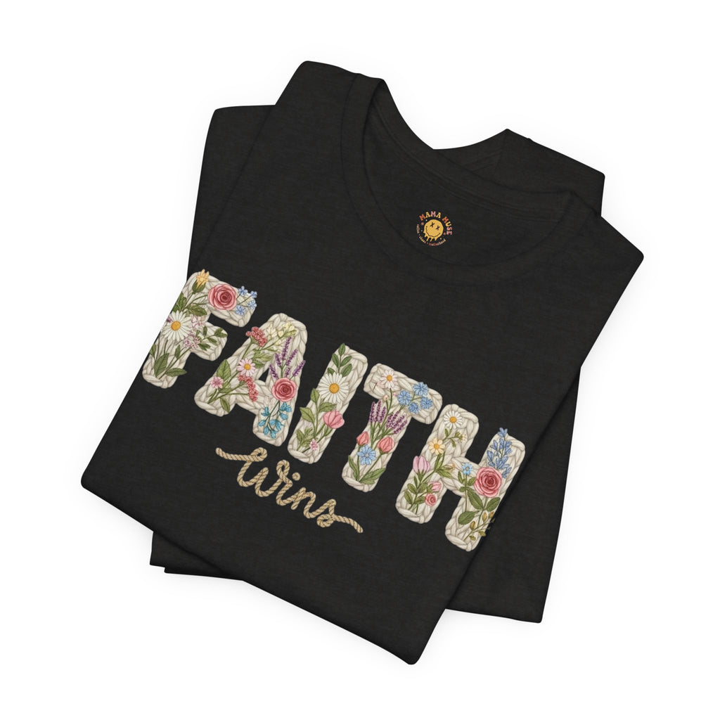Faith Wins Floral Tee