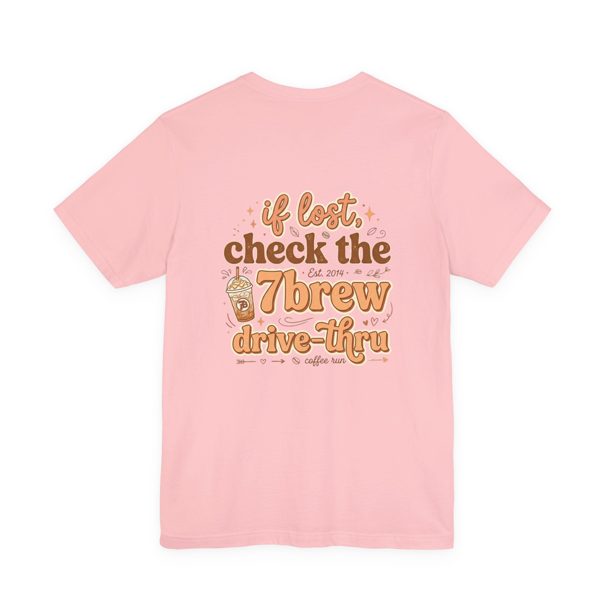 7Brew Drive-Thru Coffee Tee — "If Lost, Check the 7Brew" Graphic T-Shirt