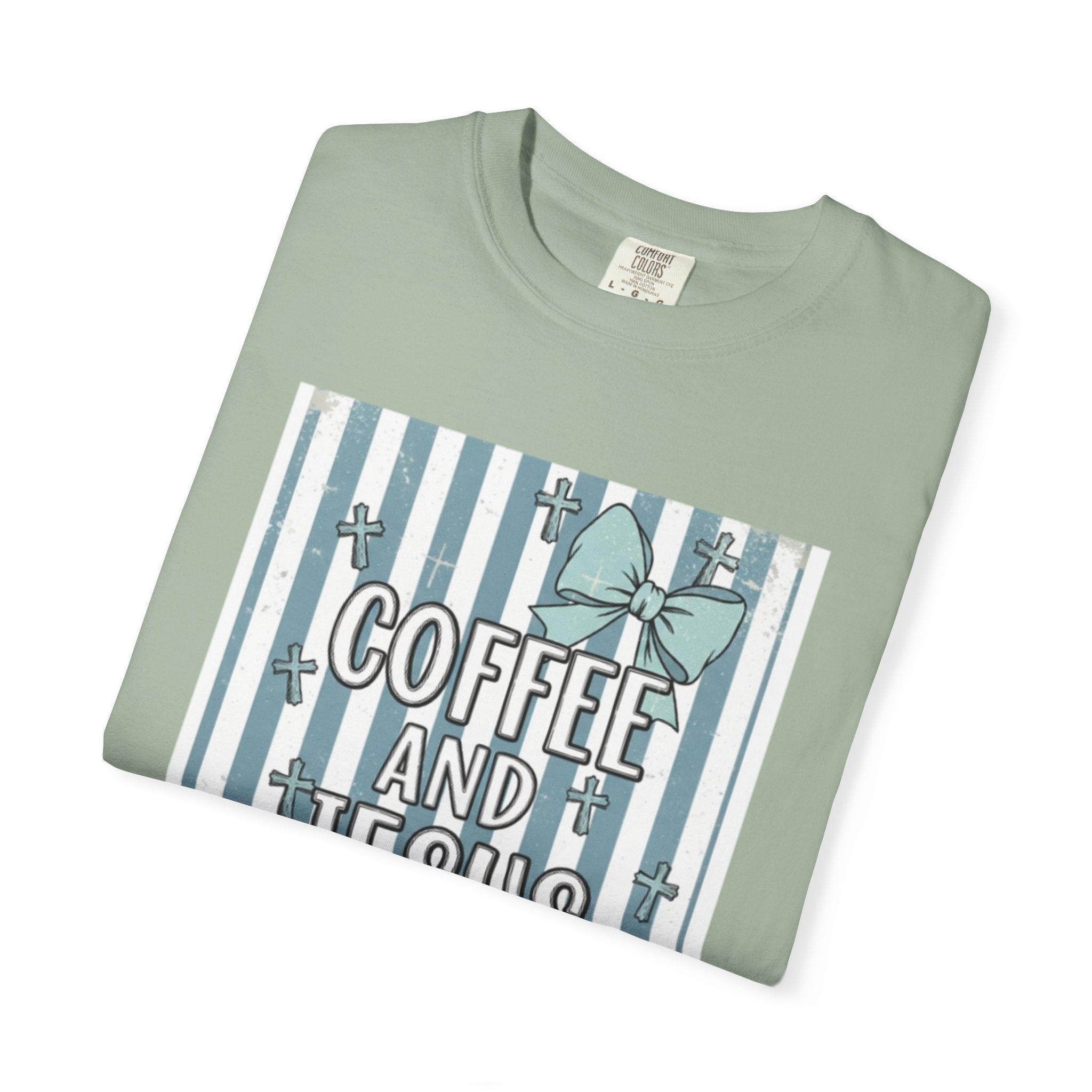 Coffee & Jesus Graphic T-Shirt — Faith-Inspired Coffee Tee