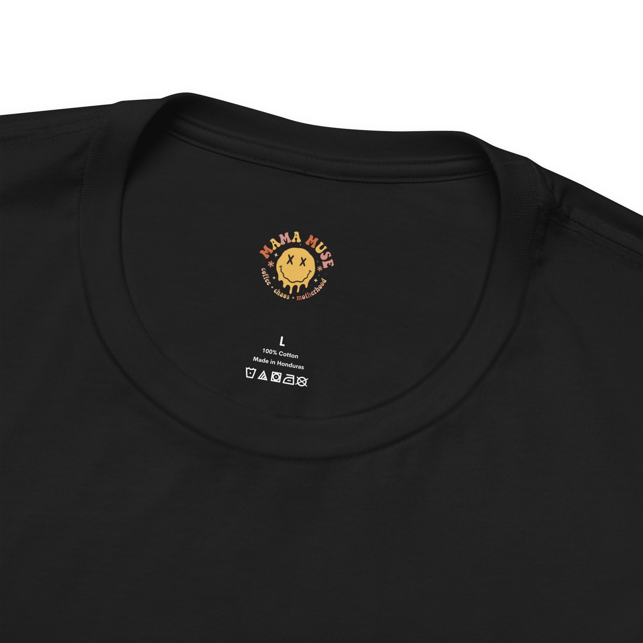 Skeleton Peace Sign T-Shirt - "Good Vibes, Tired Mom" Retro Skull Peace Tee