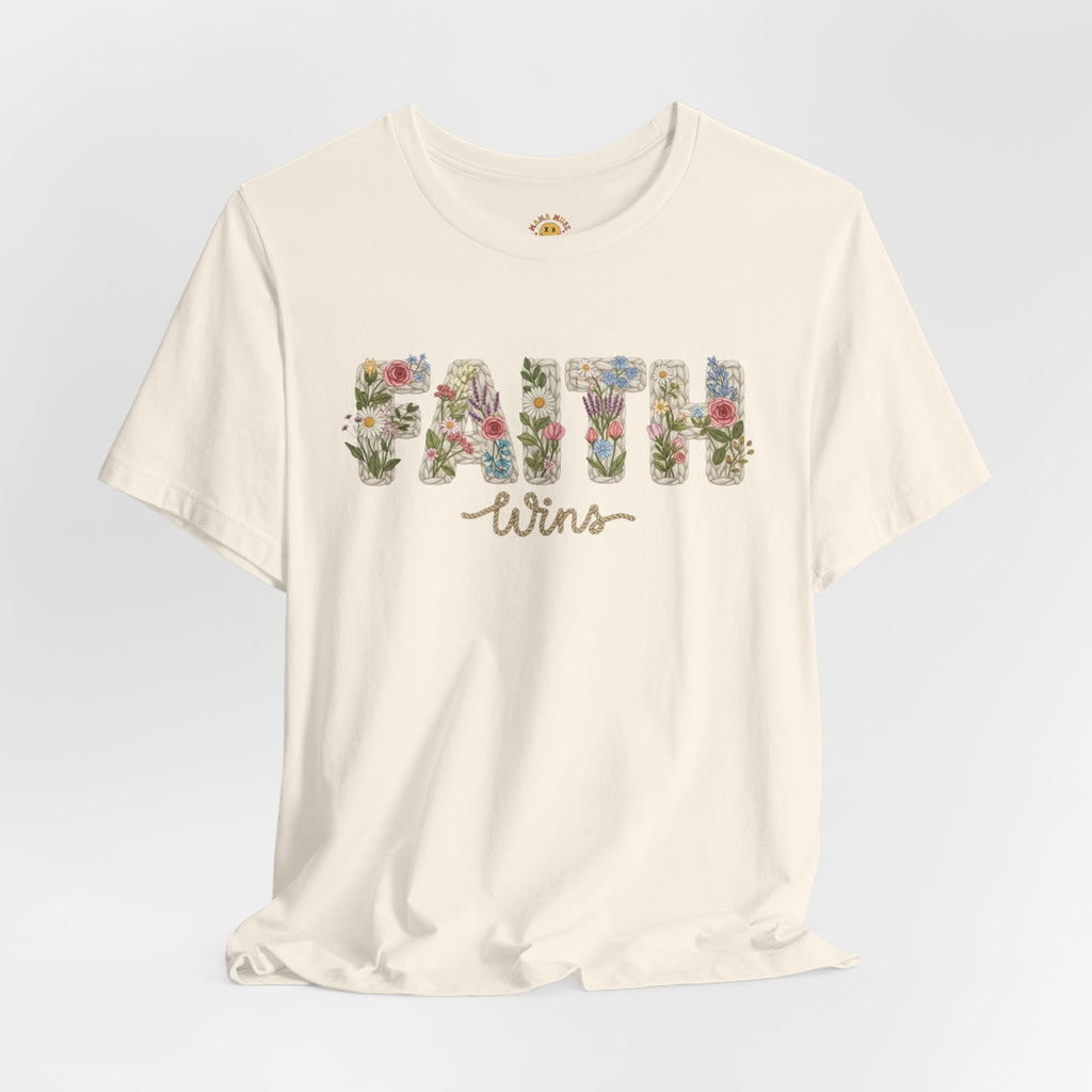 Faith Wins Floral Tee
