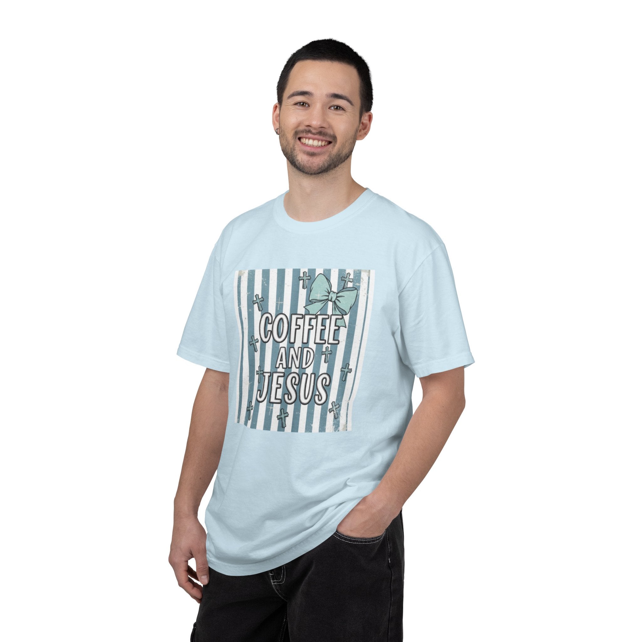 Coffee & Jesus Graphic T-Shirt — Faith-Inspired Coffee Tee