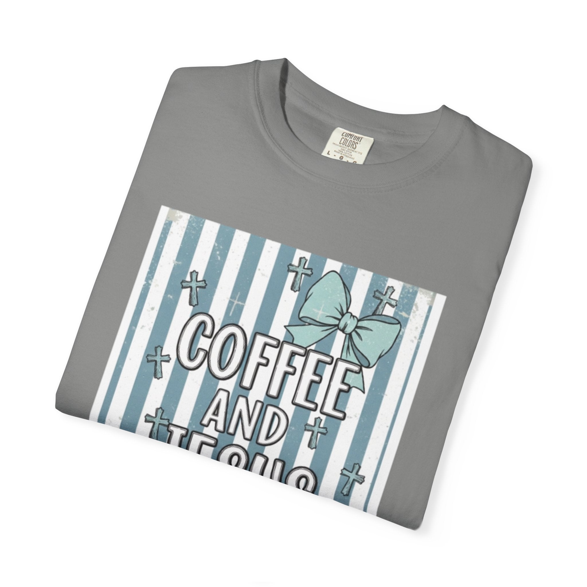 Coffee & Jesus Graphic T-Shirt — Faith-Inspired Coffee Tee