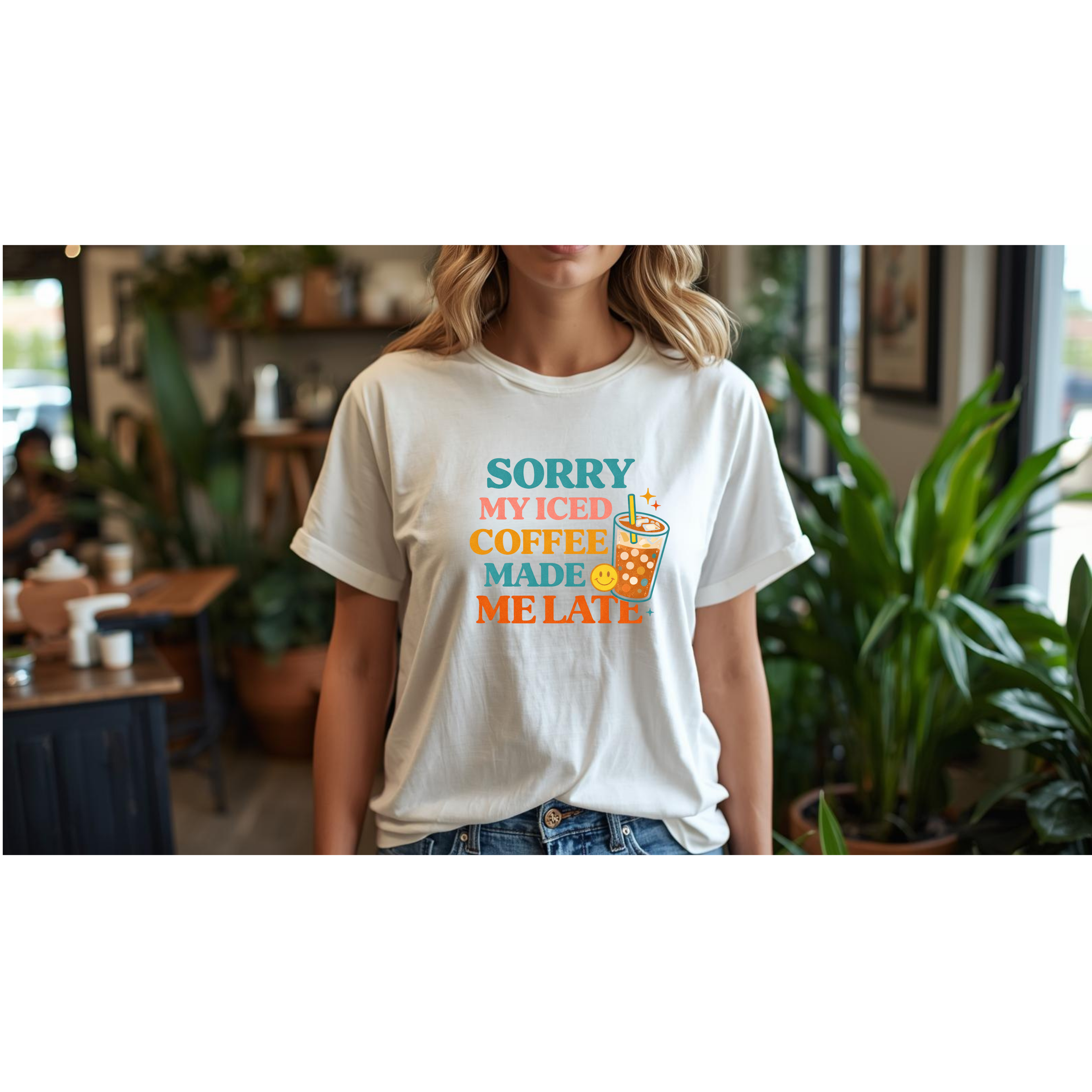 Iced Coffee Made Me Late T-Shirt