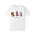 Mom Life Drinks T-Shirt — "Literally Just a Mom" Graphic Tee