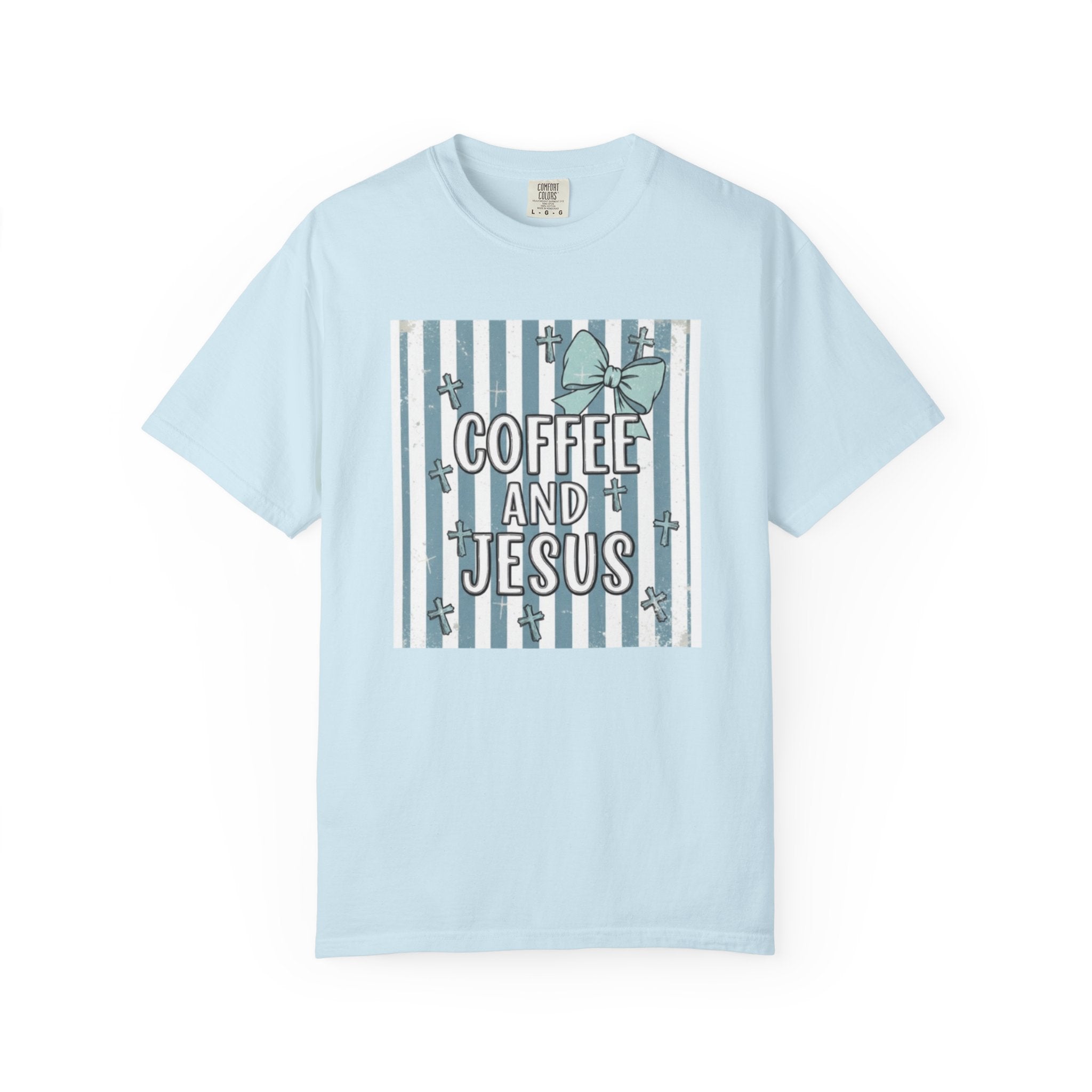 Coffee & Jesus Graphic T-Shirt — Faith-Inspired Coffee Tee