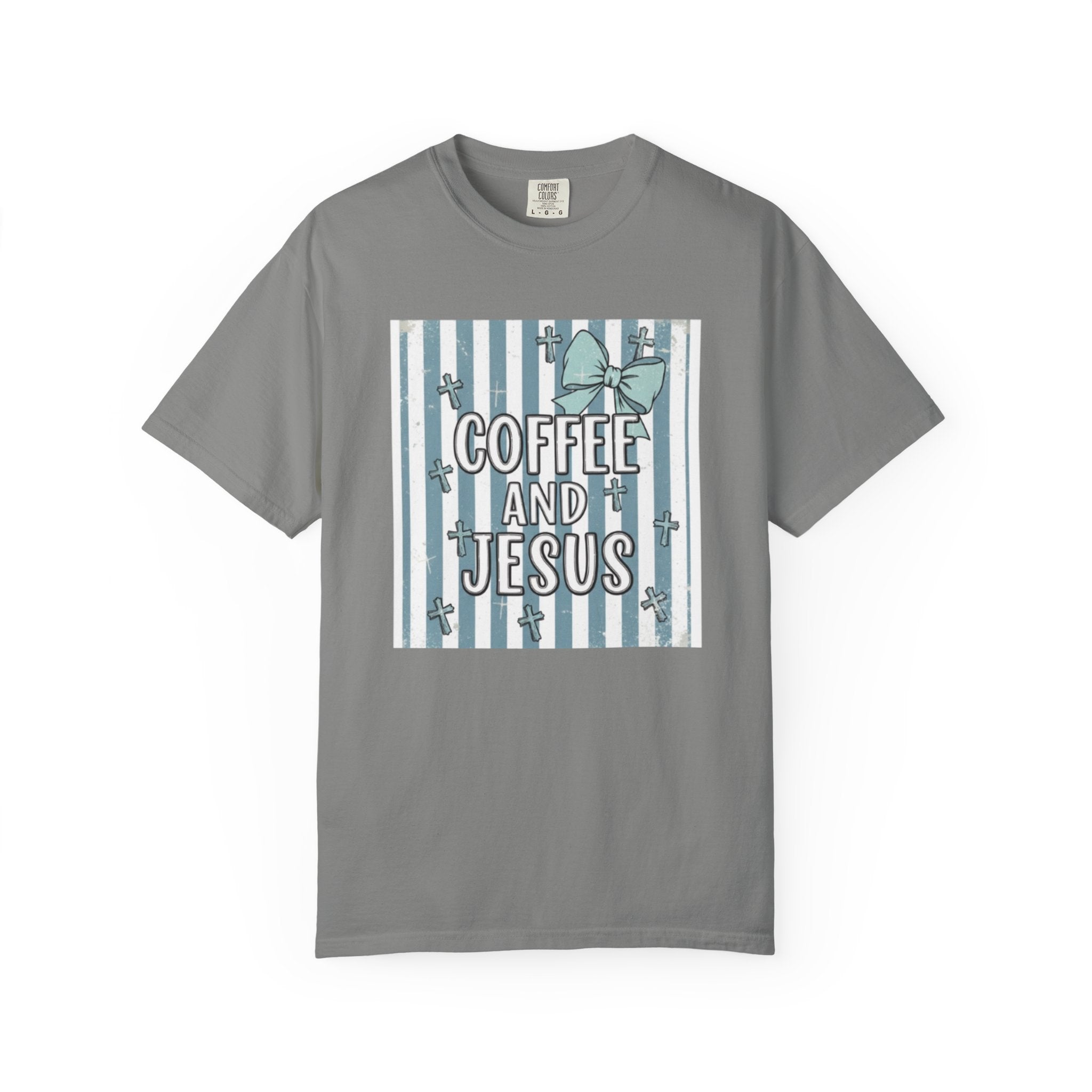 Coffee & Jesus Graphic T-Shirt — Faith-Inspired Coffee Tee