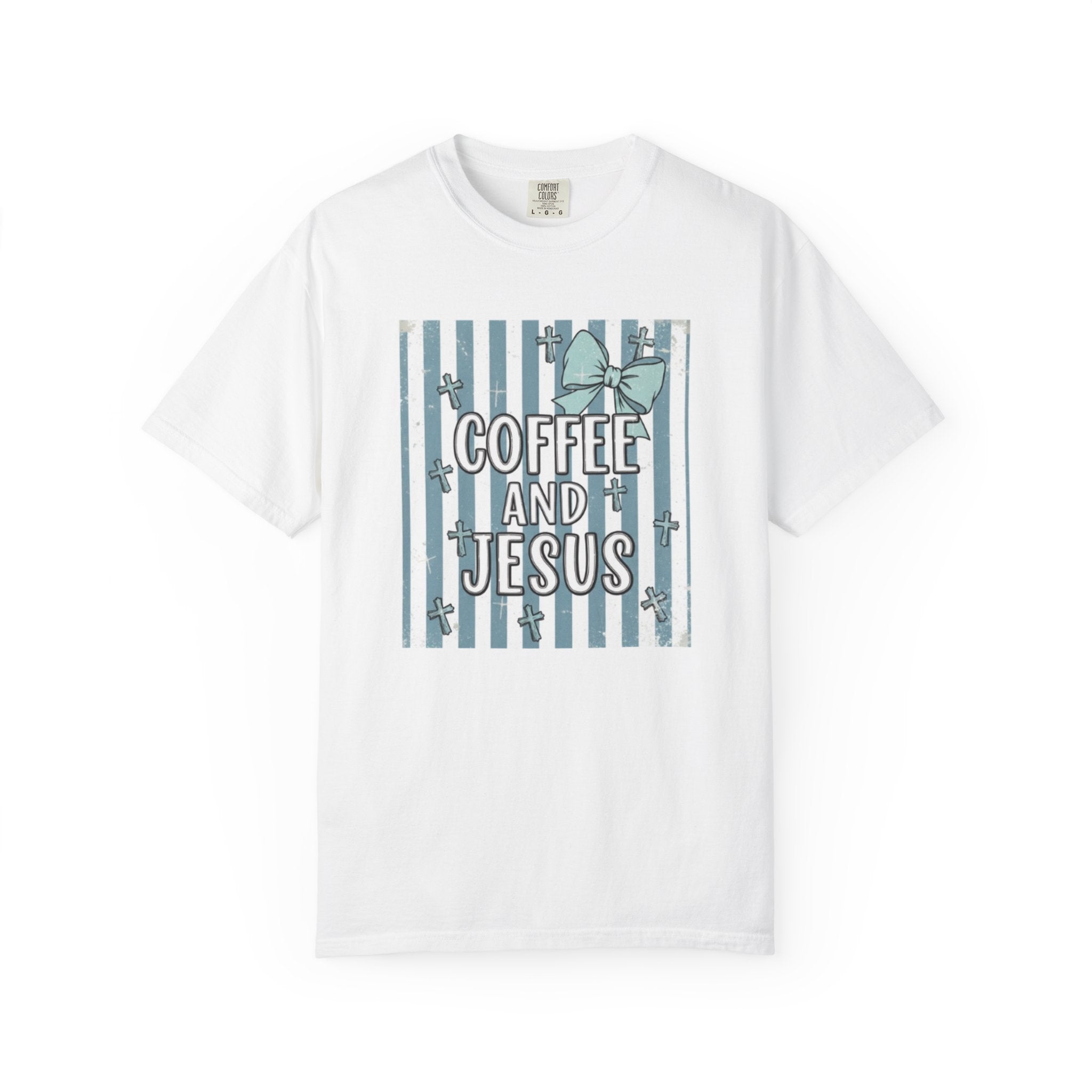 Coffee & Jesus Graphic T-Shirt — Faith-Inspired Coffee Tee