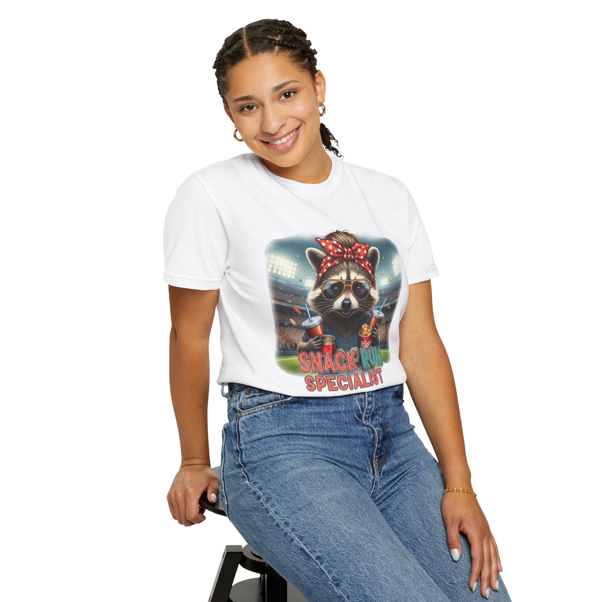 Snack Run Specialist Mom T-Shirt — Baseball Game Graphic Tee
