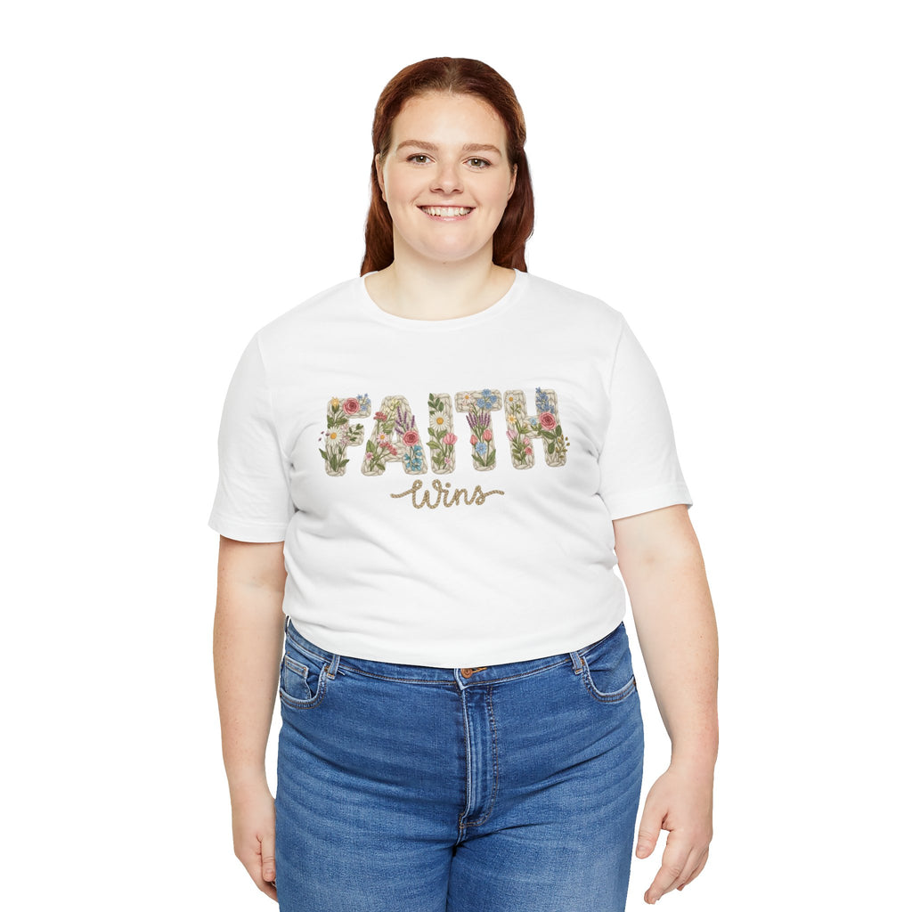 Faith Wins Floral Tee
