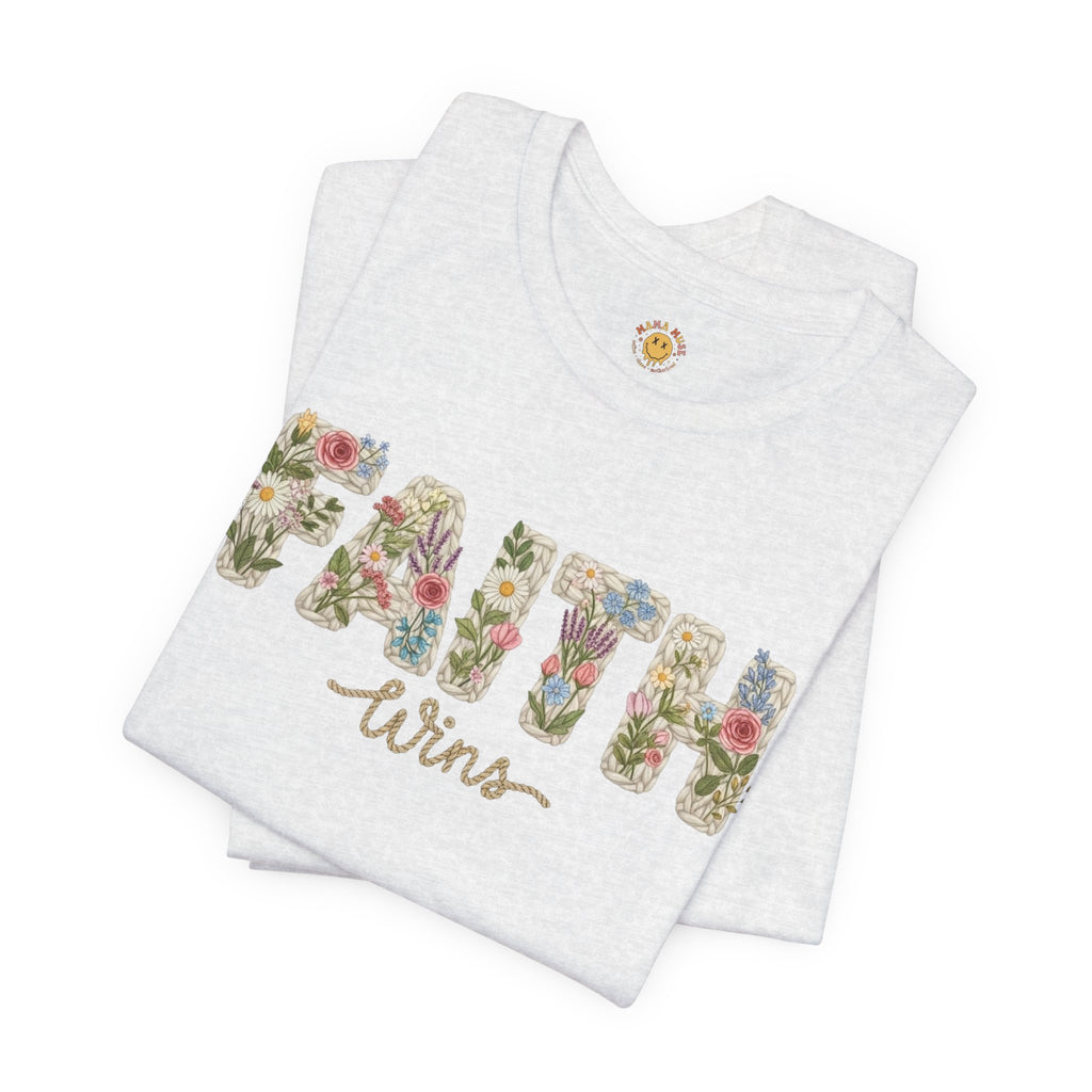 Faith Wins Floral Tee