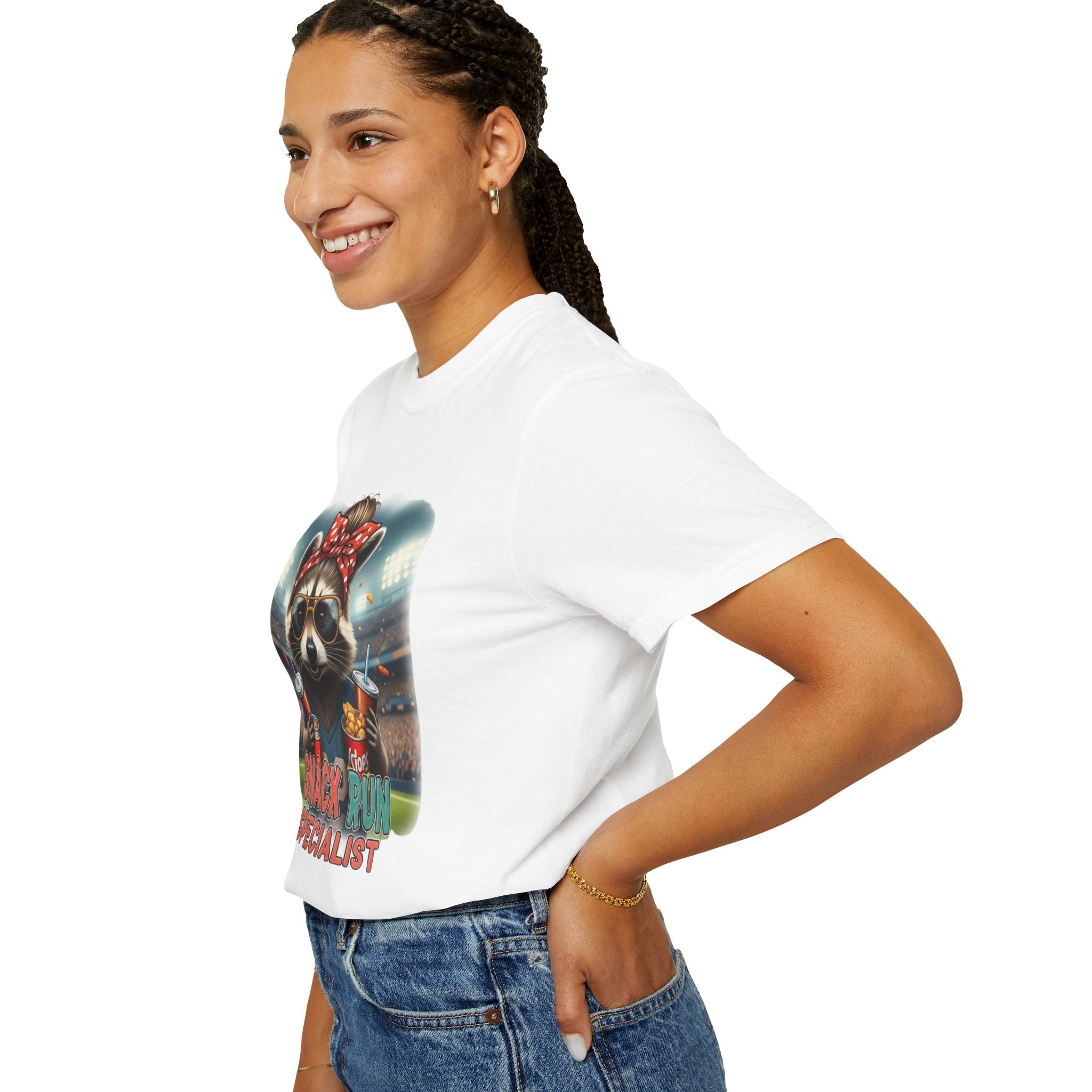Snack Run Specialist Mom T-Shirt — Baseball Game Graphic Tee