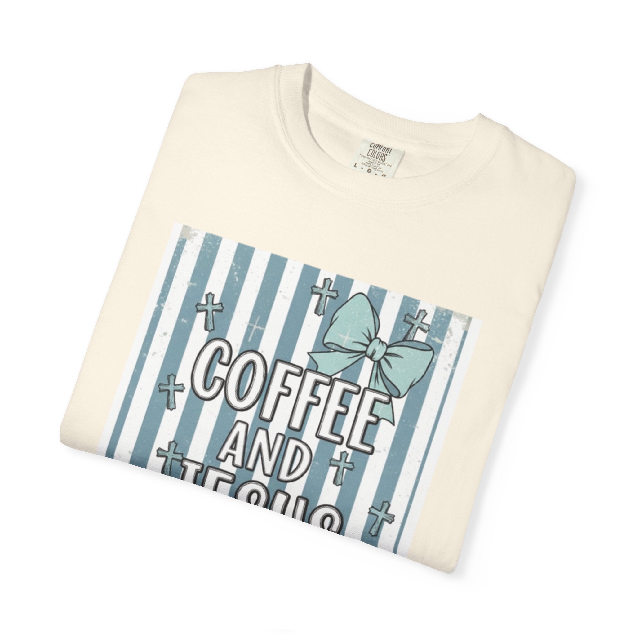 Coffee & Jesus Graphic T-Shirt — Faith-Inspired Coffee Tee