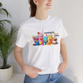 Running on Coffee & Vibes T‑Shirt — Colorful Beverage Graphic Tee