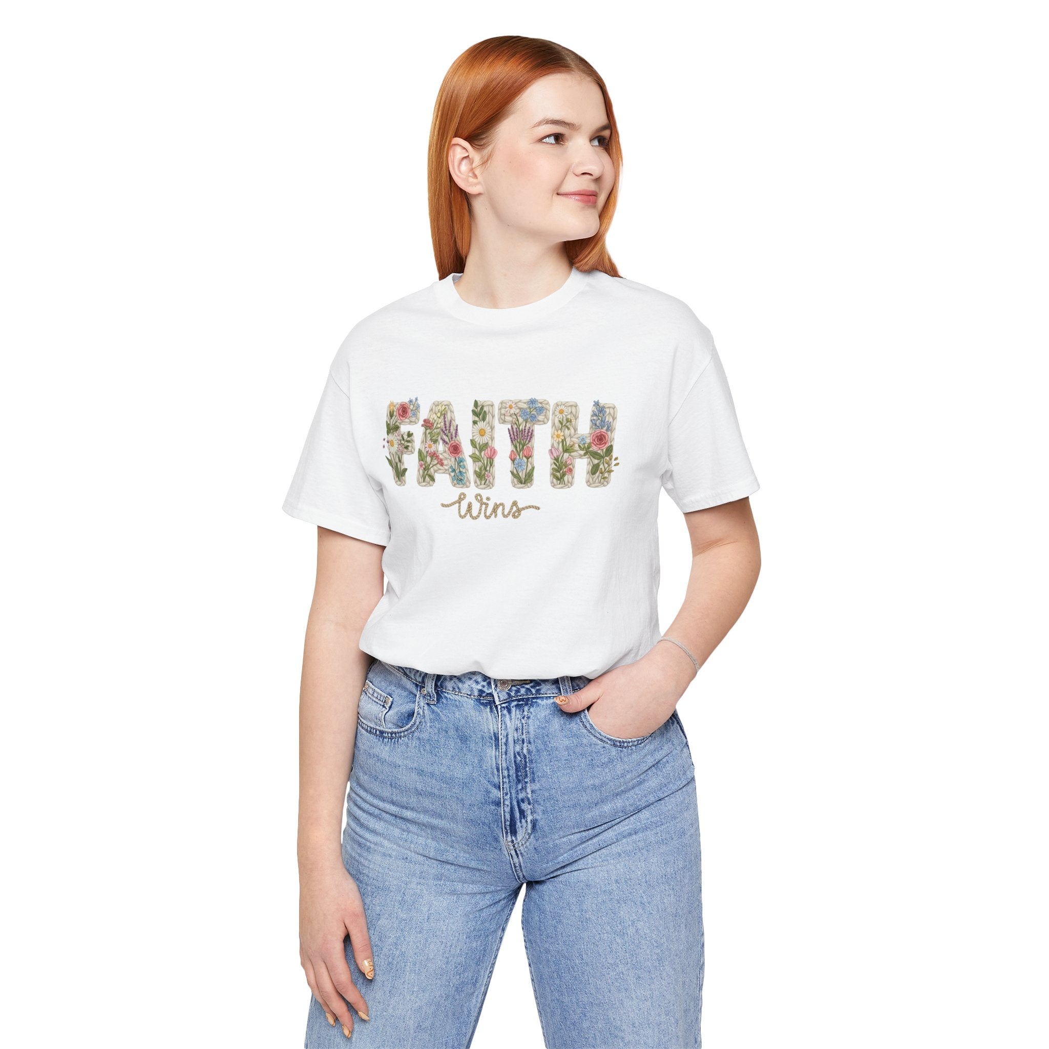 Faith Wins Floral Tee
