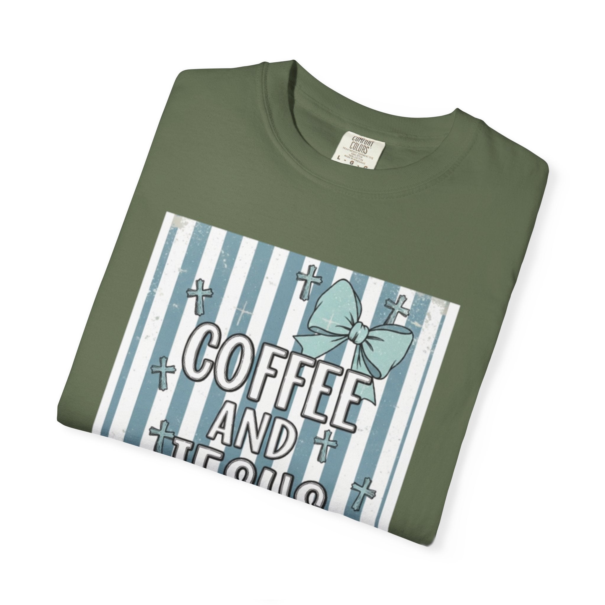 Coffee & Jesus Graphic T-Shirt — Faith-Inspired Coffee Tee