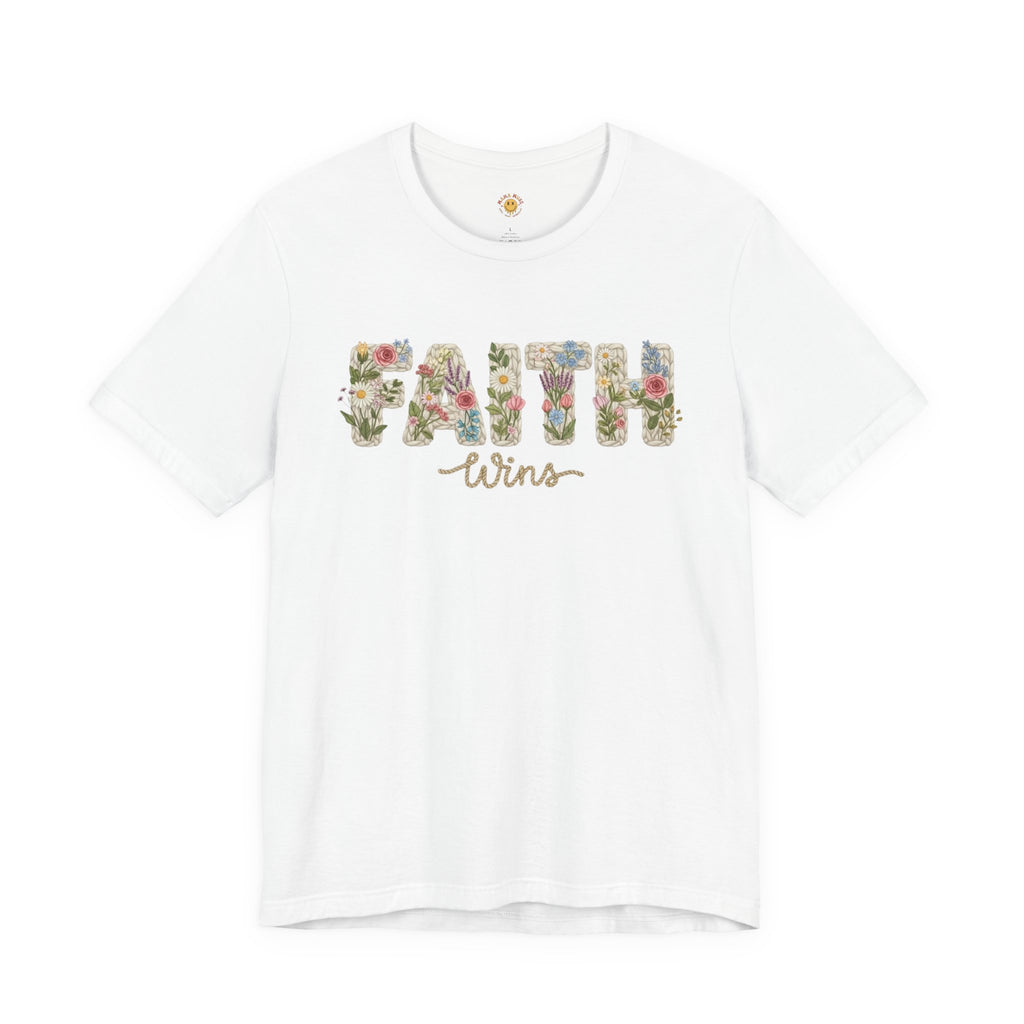Faith Wins Floral Tee