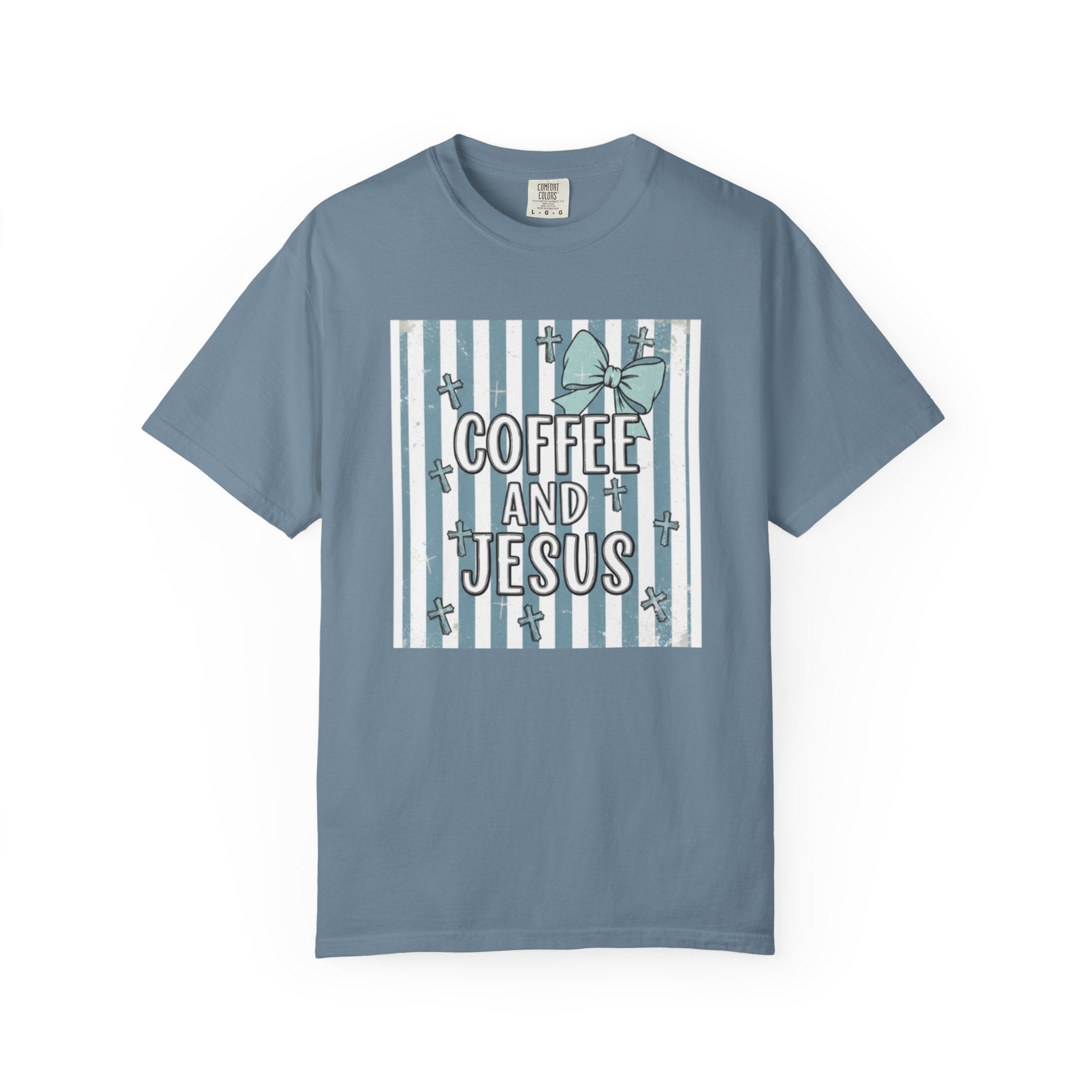 Coffee & Jesus Graphic T-Shirt — Faith-Inspired Coffee Tee