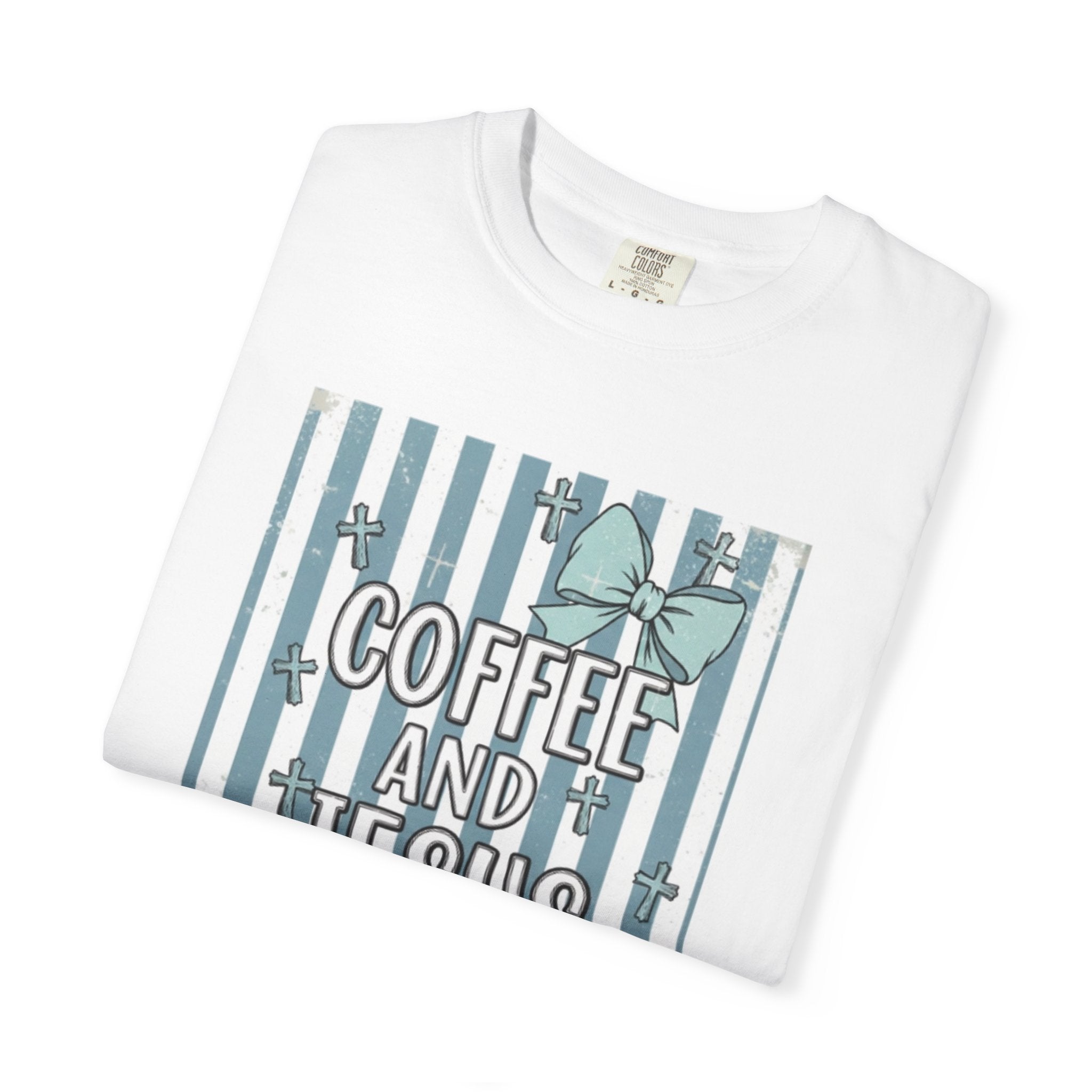 Coffee & Jesus Graphic T-Shirt — Faith-Inspired Coffee Tee