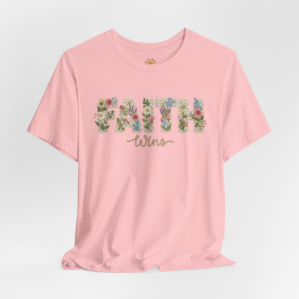 Faith Wins Floral Tee